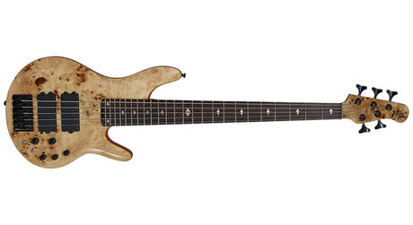 Michael Kelly Pinnacle 5 basse électrique cinq cordes, Natural Burl