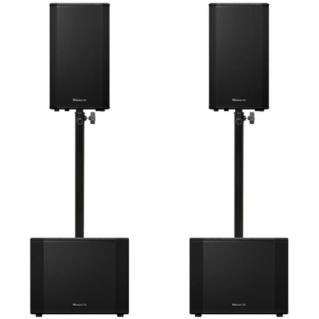 Pioneer DJ 2x XPRS-1152ST + 2x XPRS-122 Bundle