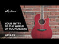 Guitares électro-acoustique Applause AB24II CS Mid Cutaway - Ruby Red Satin (AB24-2S)