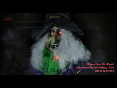 Halloween-figur heksen Lisbeth, 200 cm