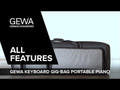 GEWA Craviers Gig-Bag Portable Piano - 134 x 38 x 12 cm