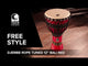Toca Djembe Freestyle Rope Tuned - Kente Cloth (SFDJ-12K)