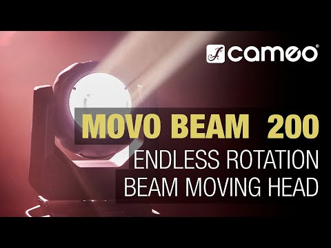 Cameo MOVO BEAM 200 - Lyre Beam asservie avec rotation infinie et anneau LED