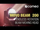 Cameo MOVO BEAM 200 - Beam moving head med endeløs rotation og LED-ring