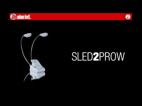 Adam Hall Stands SLED 2 PRO W - Lampe LED pour pupitre, blanc