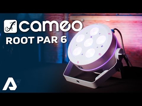 Cameo ROOT® PAR 6 WH SÆT 1 - Set incluant 4 x CLROOTPAR6WH incl. télécommande IR (CLPFLAT1REMOTE)