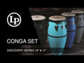 Latin Percussion Conga Discovery - Bleu voiture de course (LP646D-DB)