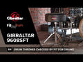 Gibraltar Siège de batterie série 9000 - 9608SFT