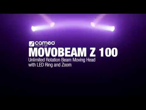 Cameo MOVO BEAM Z100 - Lyre Beam asservie avec rotation infinie, anneau LED et zoom