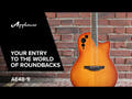 Applause E-Acoustic Guitares Super Shallow Cutaway - Honeyburst Satin (AE48-1I)