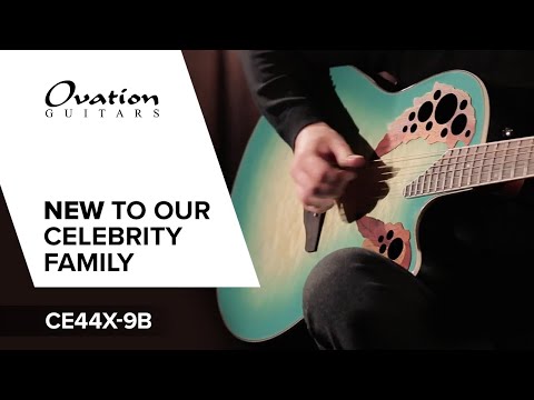 Ovation E-Acoustic Guitar Celebrity Elite Plus Mid Cutaway - Mintburst (CE44X-9B-G)