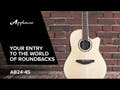 Applause Guitares électro-acoustiques AB24II CS Mid Cutaway - Natural Satin (AB24-4S)