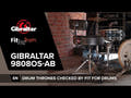 Gibraltar Tabouret de batterie série 9800 - 9808OS-AB