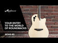 Applause Guitares électro-acoustiques AE44II à pan coupé médian - Satin naturel (AE44-4S)