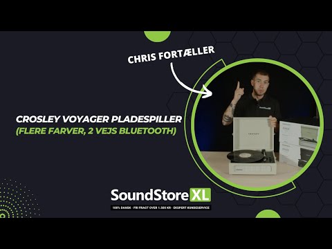 Crosley Voyager Platine Vinyle Bluetooth bidirectionnel (Noir)