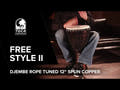 Toca Djembés Freestyle II Rope Tuned - Spun Copper (TF2DJ-12SC)
