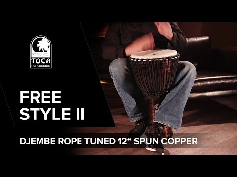 Toca Djembés Freestyle II Rope Tuned - Spun Copper (TF2DJ-12SC)