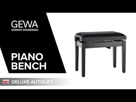 GEWA Banquette de piano Deluxe Autolift - Black mat