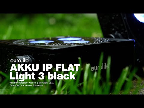 EUROLITE AKKU IP Plat Light 3 bk