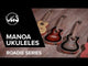 GEWA Tenor E-Acoustic Ukulele Manoa Roadie - E-A Tenor (Silver Shadow)