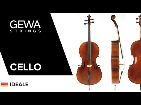 GEWA Violoncelle Ideale - 4/4 (Prêt à jouer, incl. bag, archet en carbone, cordes Larsen Aurora, sécurisé pour le transport)