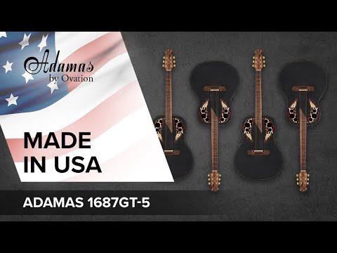 Adamas E-Acoustic Guitar 1687GT Deep Non-Cutaway - Black (1687GT-5-G)