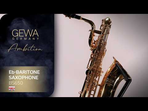 GEWA Ambition BS650 saxophone baryton en Mi bémol, laqué or