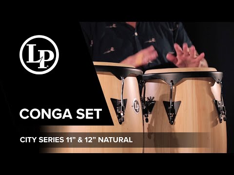 Latin Percussion set de Congas City Series - 11" & 12" (LP647NY-AW)