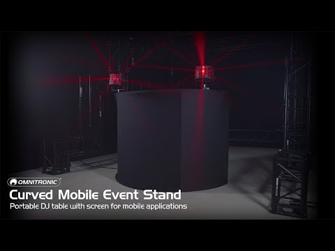 OMNITRONIC Support mobile incurvé pour événements