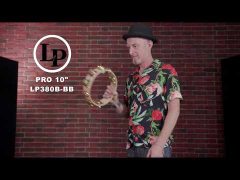 Latin Percussion Tambourine Pro 10 in double rangée - LP380B-BB (LP380B-BB)