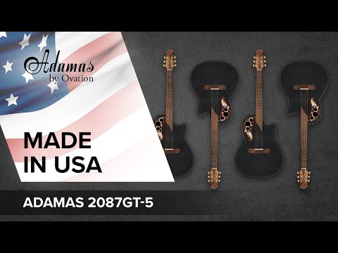 Guitares électro-acoustiques Adamas 2087GT Deep Contour Cutaway - Black (2087GT-5-G)