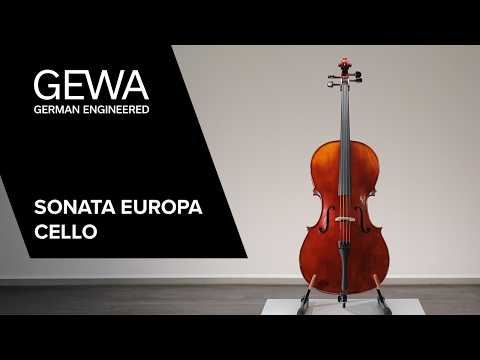GEWA Sonata Europa cello 3/4, sat op med massarandubabue og taske
