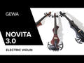 GEWA violon électrique Novita 3.0 - Black (avec mentonnière d’épaule Wittner)