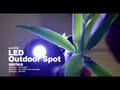 Projecteur extérieur EUROLITE LED 18W WW avec piquet