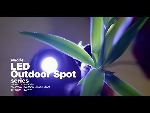 Projecteur extérieur EUROLITE LED 18W WW avec piquet
