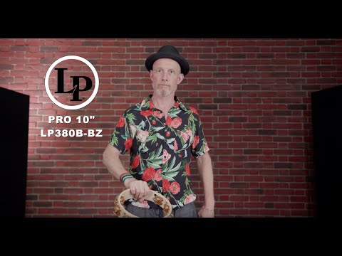 Latin Percussion Tambourine Pro 10 in double rangée - LP380B-BB (LP380B-BB)