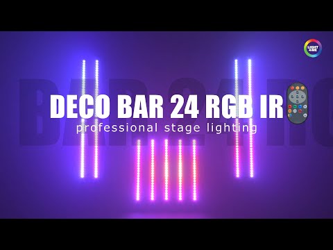 LIGHT4ME DECO BAR 24 RGB IR WH variateur de lumière avec éclairage LED