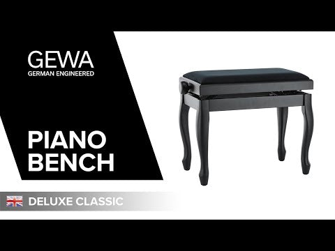 GEWA Deluxe Classic piano bench - Rosewood matte