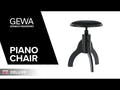 GEWA chaise de piano Deluxe - Black brillant miroir
