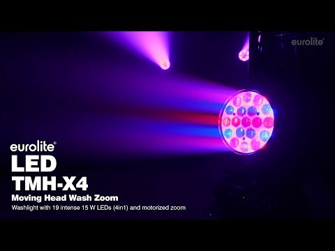 EUROLITE LED TMH-X4 Tâtes Mobiles Wash Zoom
