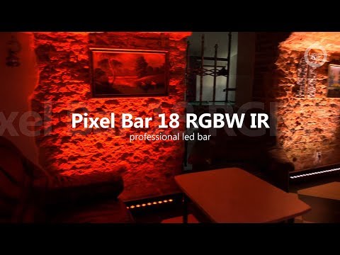 LIGHT4ME PIXEL BAR 18 RGBW IR LED-bar + télécommande