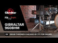 Gibraltar siège de batterie série 9000 - 9608HM