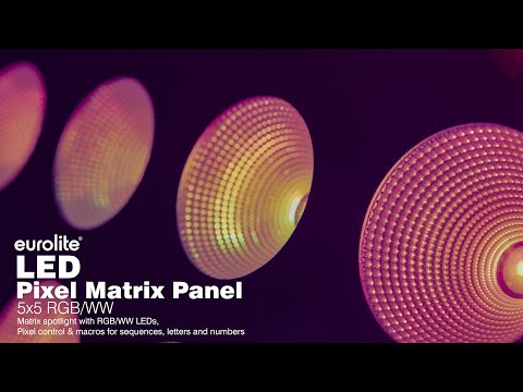Panneau matriciel de pixels LED EUROLITE 5x5 RGB/WW