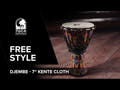 Toca Djembés Freestyle Rope Tuned - Woodstock Purple (SFDJ-7WP)