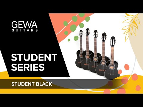 GEWA Guitare classique Student noire - taille 3/4 noire