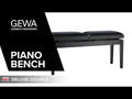 GEWA Banquette de piano Deluxe Double - White mat