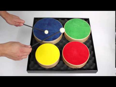 Batterie en bois pour enfants (Multicolore)