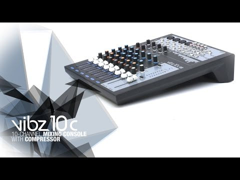 LD Systems VIBZ 10 C – Console de mixage 10 canaux avec compresseur