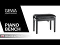 GEWA banquette de piano Deluxe Autolift - White mat