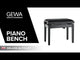 GEWA Piano bench Deluxe Autolift - White matt